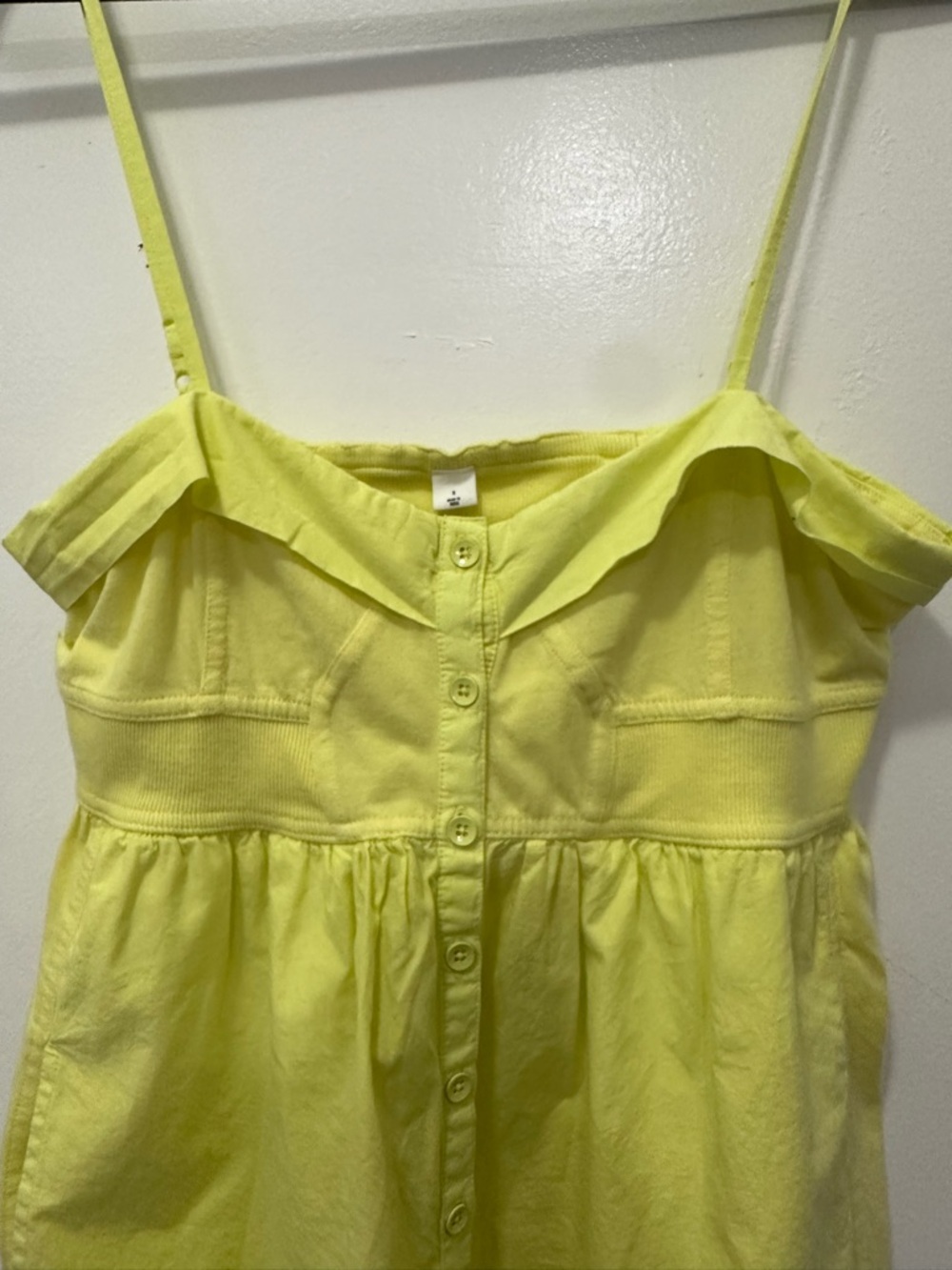 NEW! Lime Green by Anthropologie Clean Cut Playsuit Romper Short Sz S - Picture 8 of 8